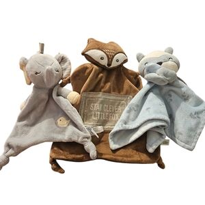 Loveys Assortment Soft And Cuddly Fox, Bear And Elephant .